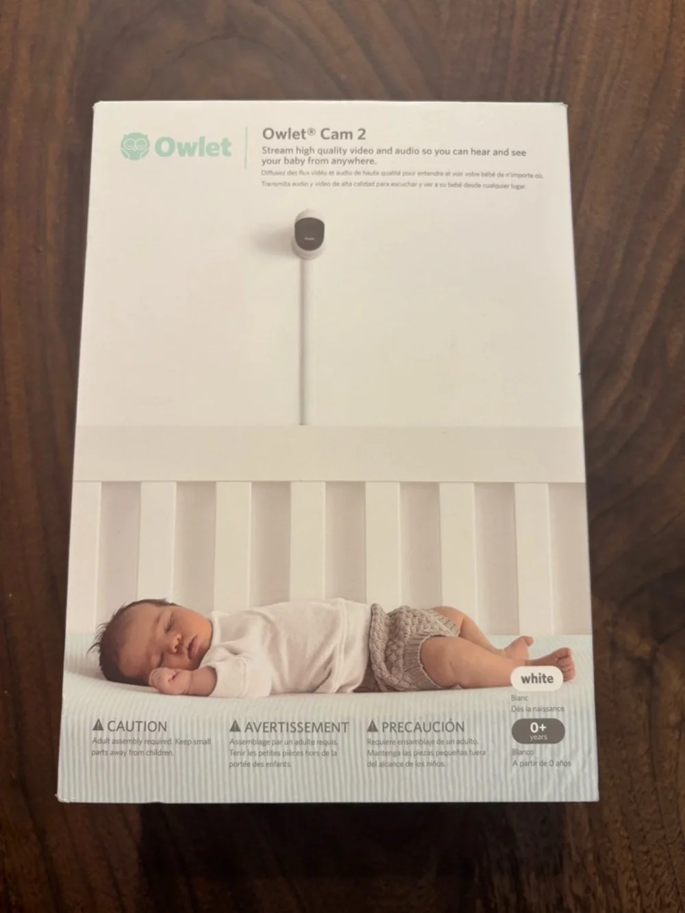 Owlet Cam 2 Smart Baby Monitor Camera, White